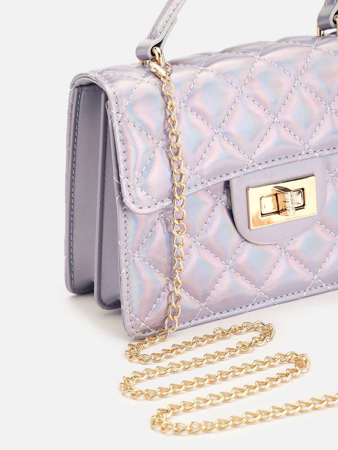 Lino Perros Quilted Structured Handheld Bag - Image 7