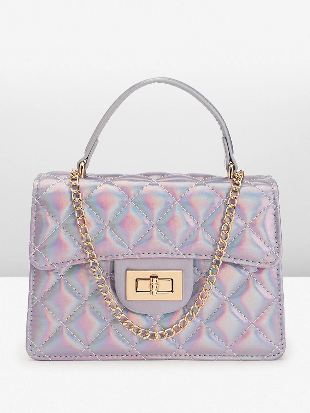 Lino Perros Quilted Structured Handheld Bag - Image 9