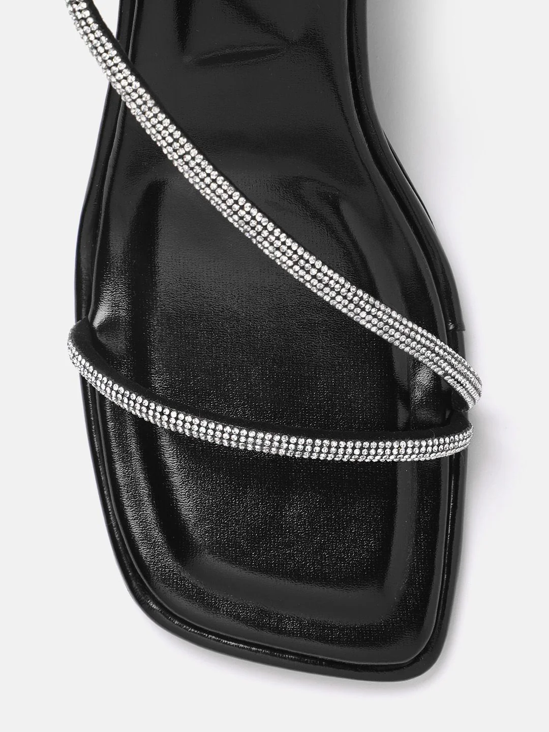 Lino Perros Rhinestones Embellished Party Block Heels - Image 4