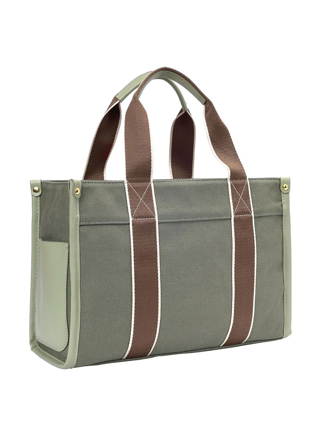 Lino Perros Self Design Canvas Structured Handheld Bag - Image 10