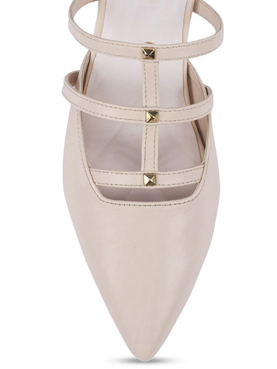 Lino Perros Solid Kitten Heel Open Back Mules - Image 4