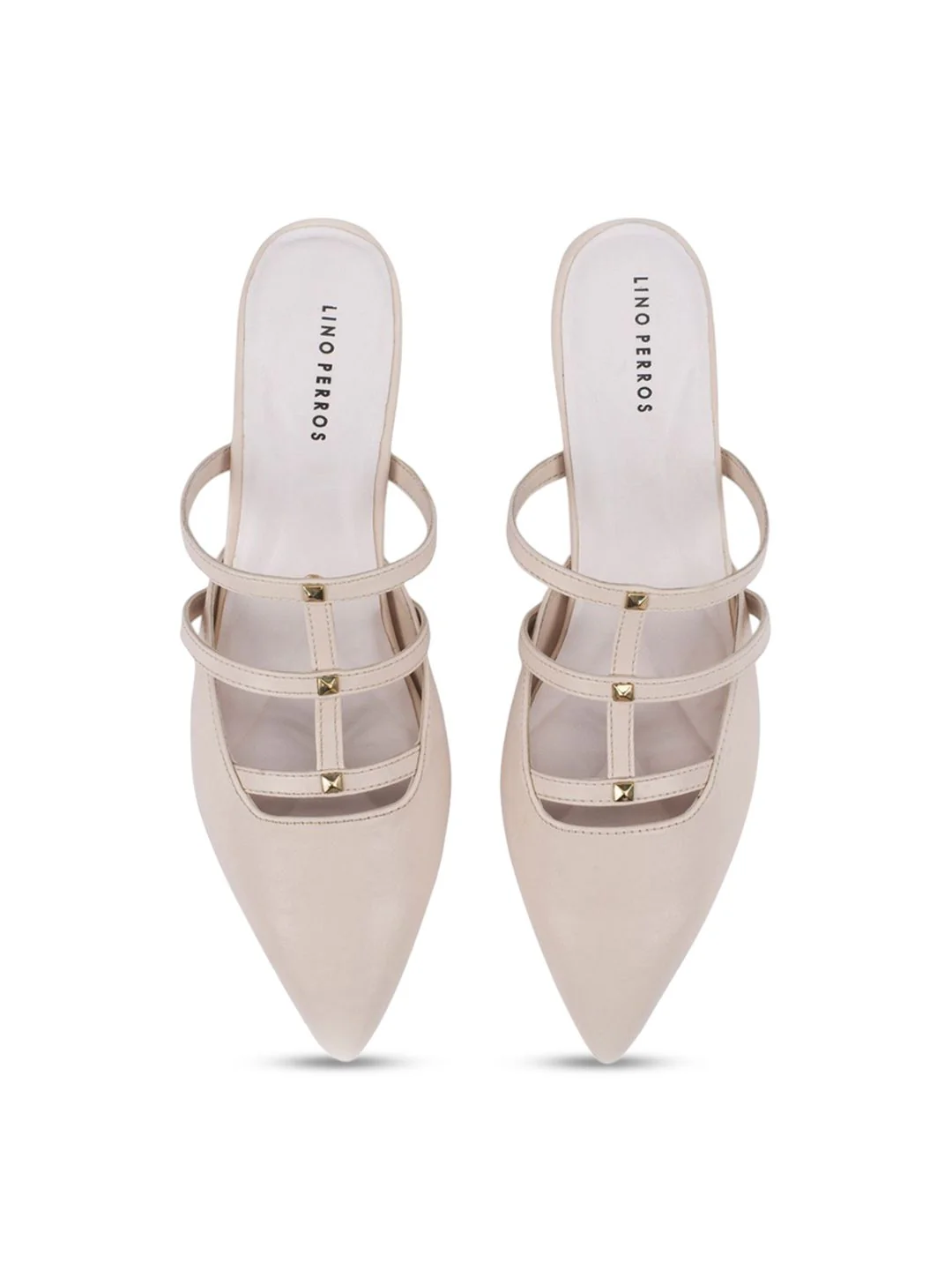 Lino Perros Solid Kitten Heel Open Back Mules - Image 7