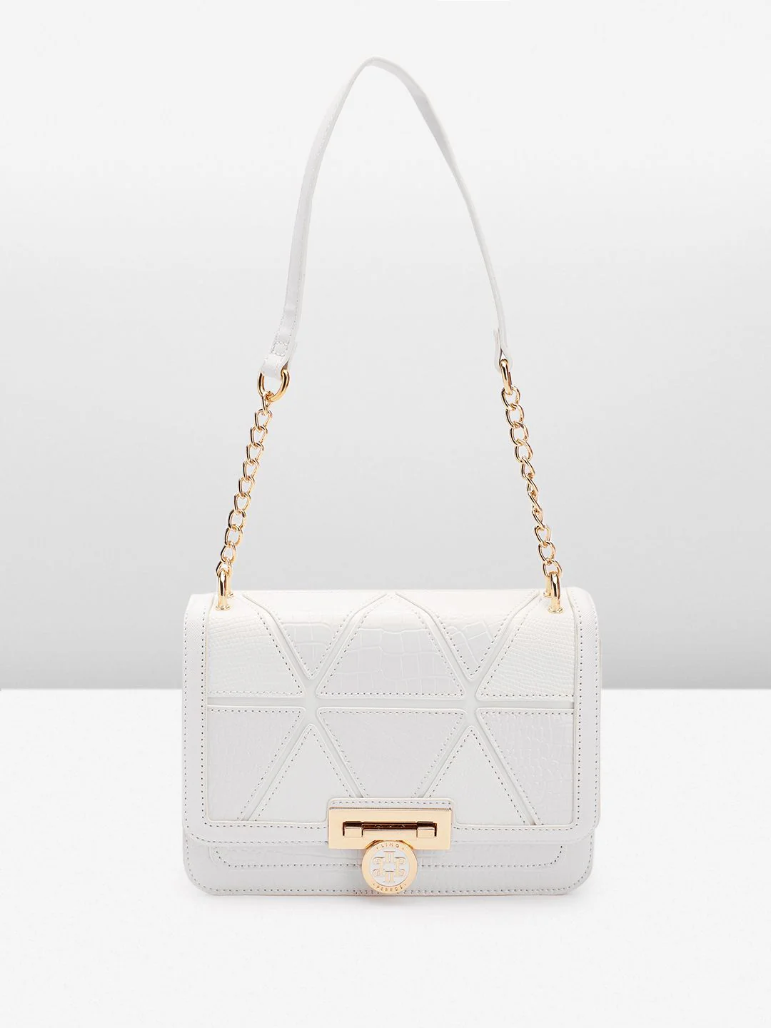Lino Perros Textured Structured Shoulder Bag