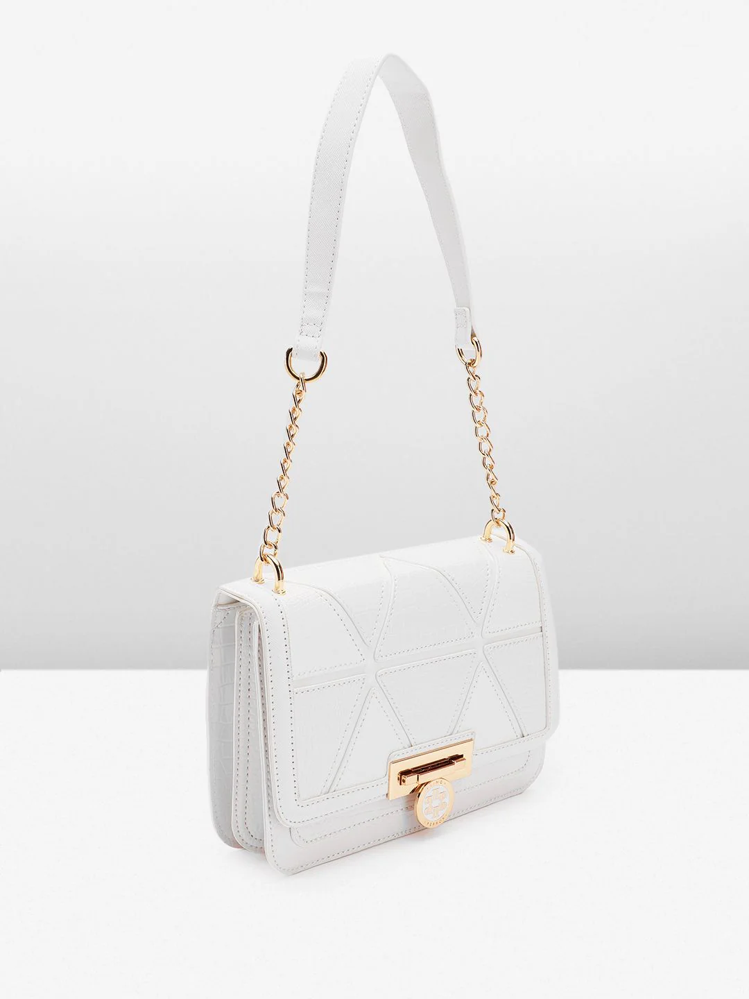 Lino Perros Textured Structured Shoulder Bag - Image 2