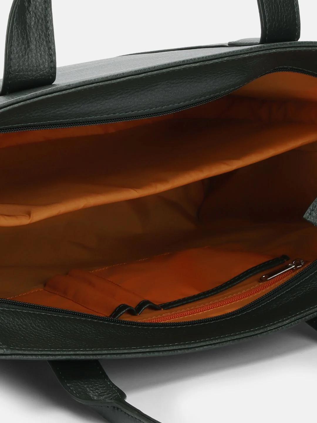 Lino Perros Textured Structured Shoulder Bag with Laptop Compartment - Image 4