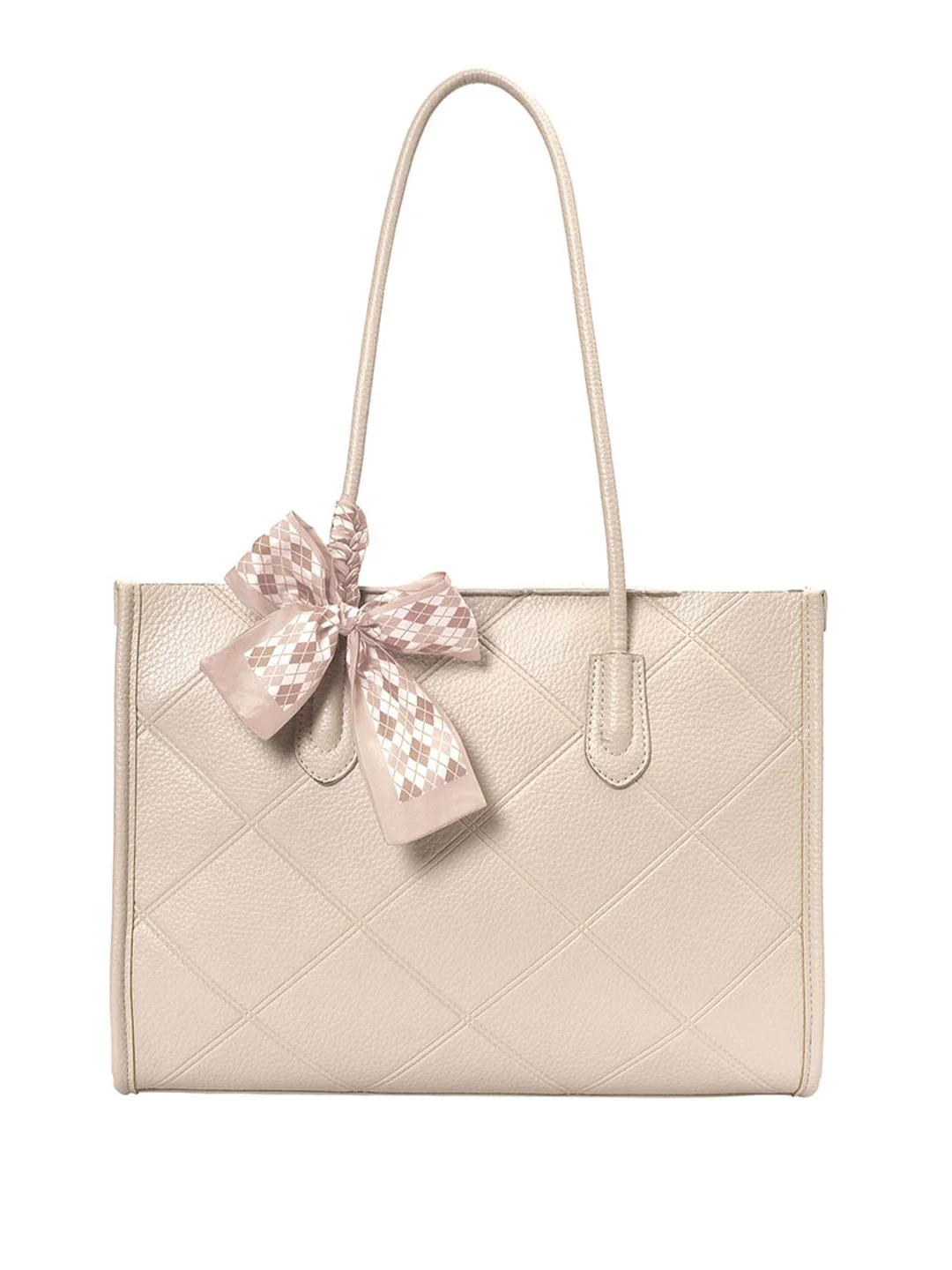 Lino Perros Textured Structured Shoulder Bag With Pouch - Image 2