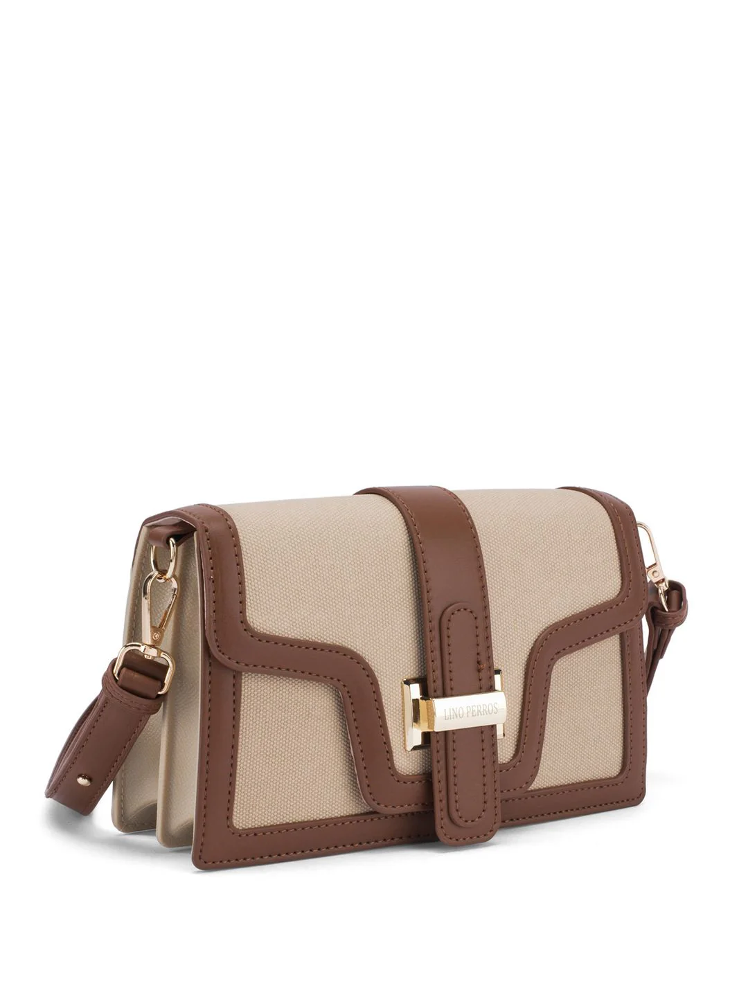 Lino Perros Voyage Colourblocked Structured Satchel With Detachable Sling Strap - Image 3