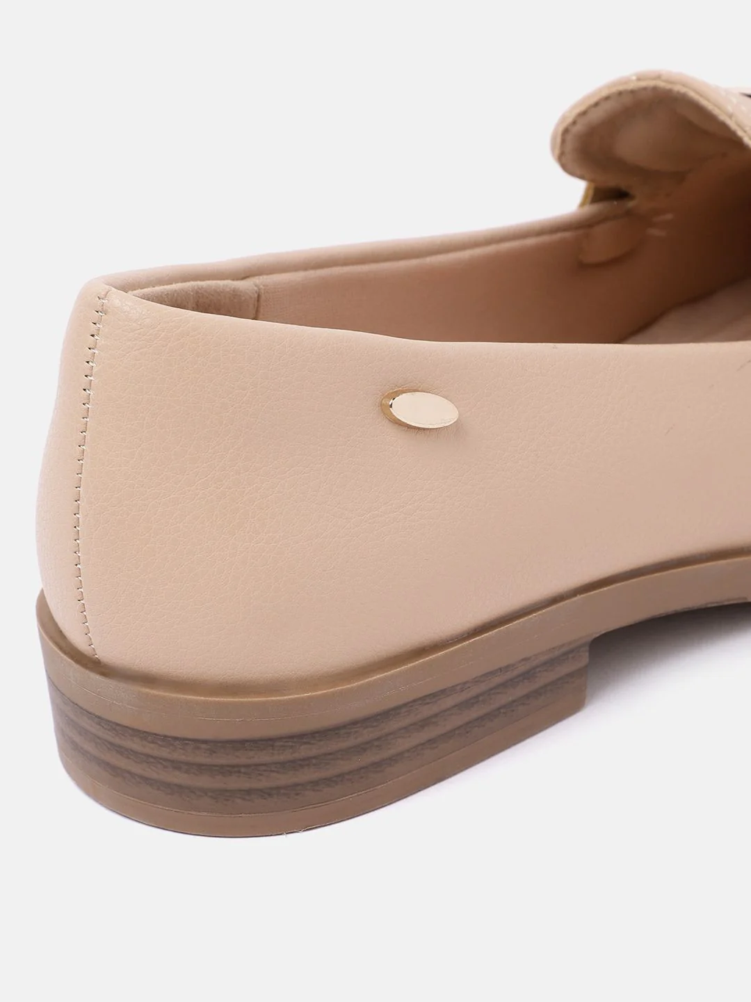 Lino Perros Women Buckles Detail Woven Design Formal Mocassins - Image 5