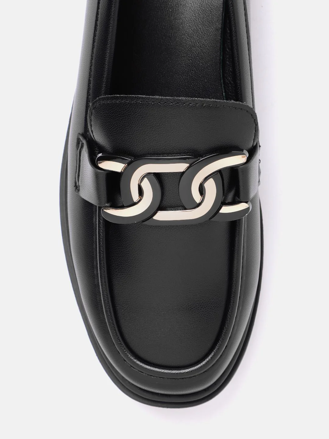 Lino Perros Women Chain Detail Moccasins - Image 4