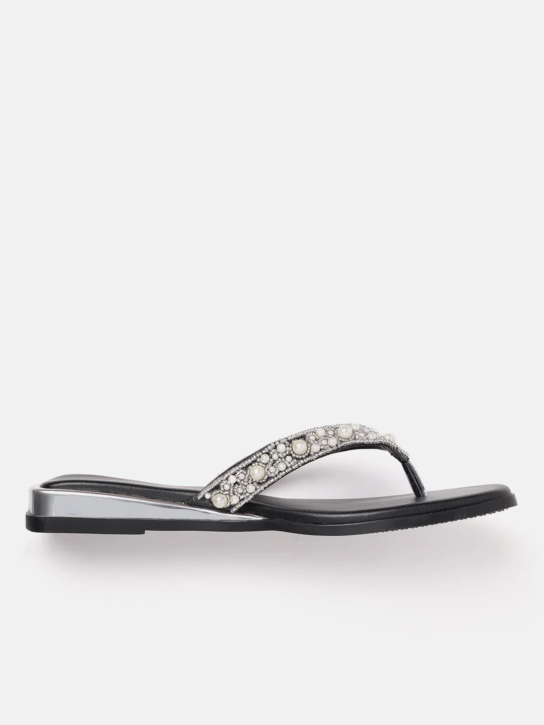 Lino Perros Women Embellished Open Toe Flats - Image 2