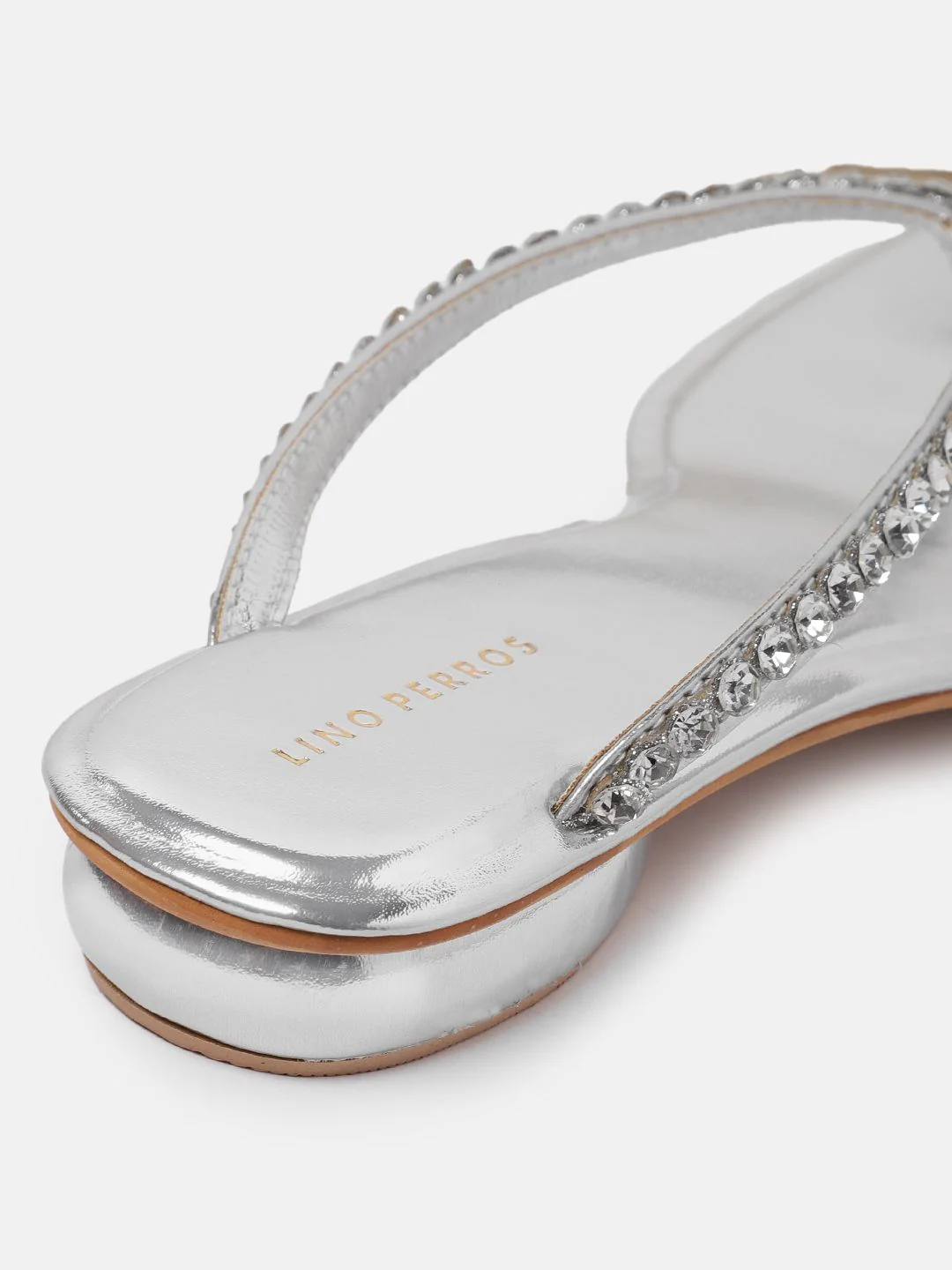 Lino Perros Women Embellished Open Toe Flats - Image 5