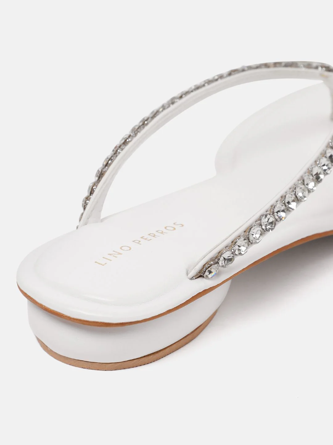 Lino Perros Women Embellished Open Toe Flats - Image 5