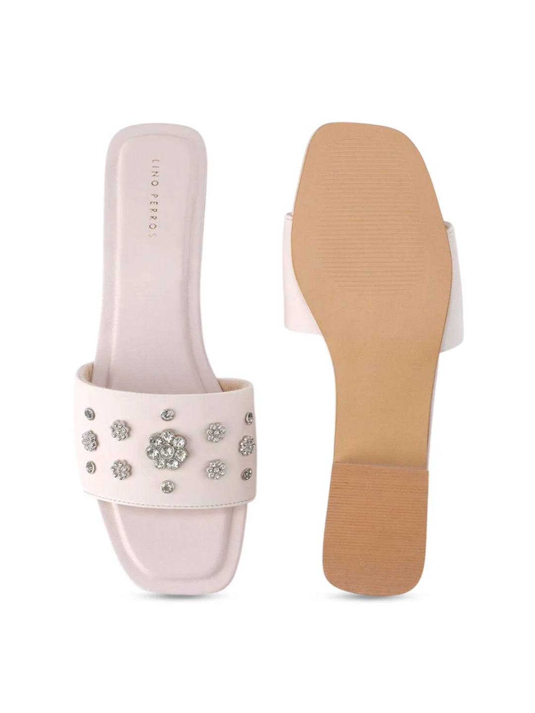 Lino Perros Women Embellished Open Toe Flats - Image 4