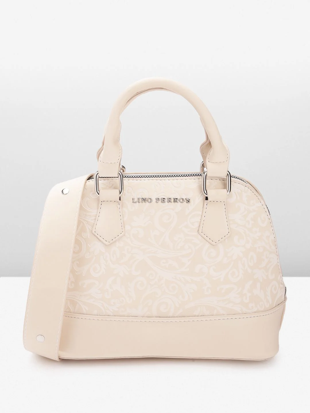 Lino Perros Women Floral Textured Structured Handheld Bag