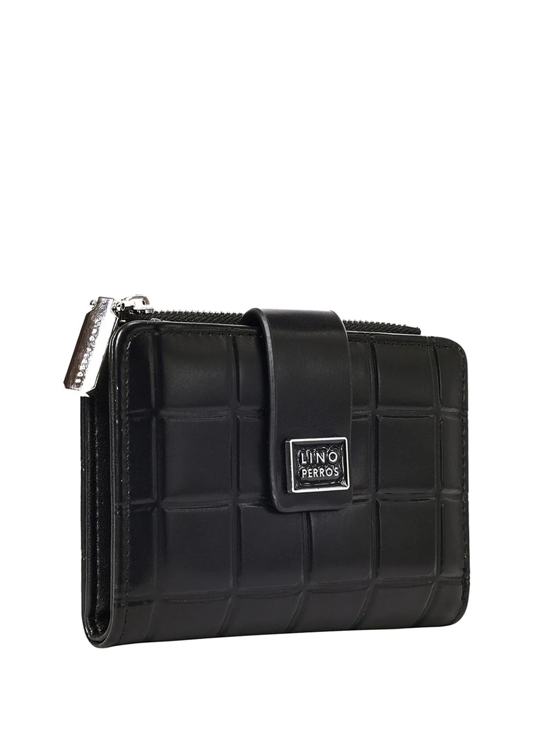 Lino Perros Women Geometric Textured Two Fold Wallet - Image 3