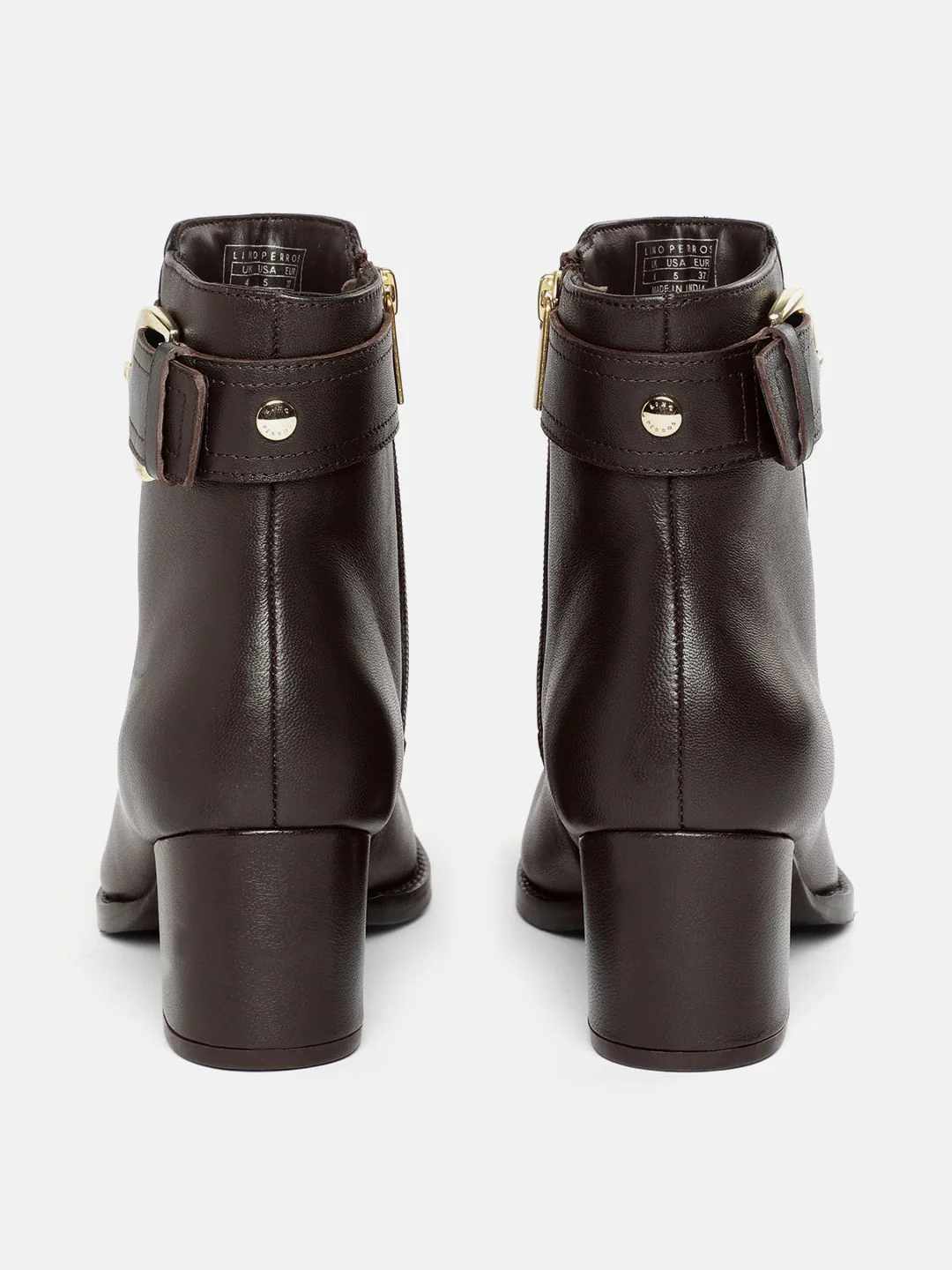Lino Perros Women Mid-Top Block Heeled Regular Boots - Image 5