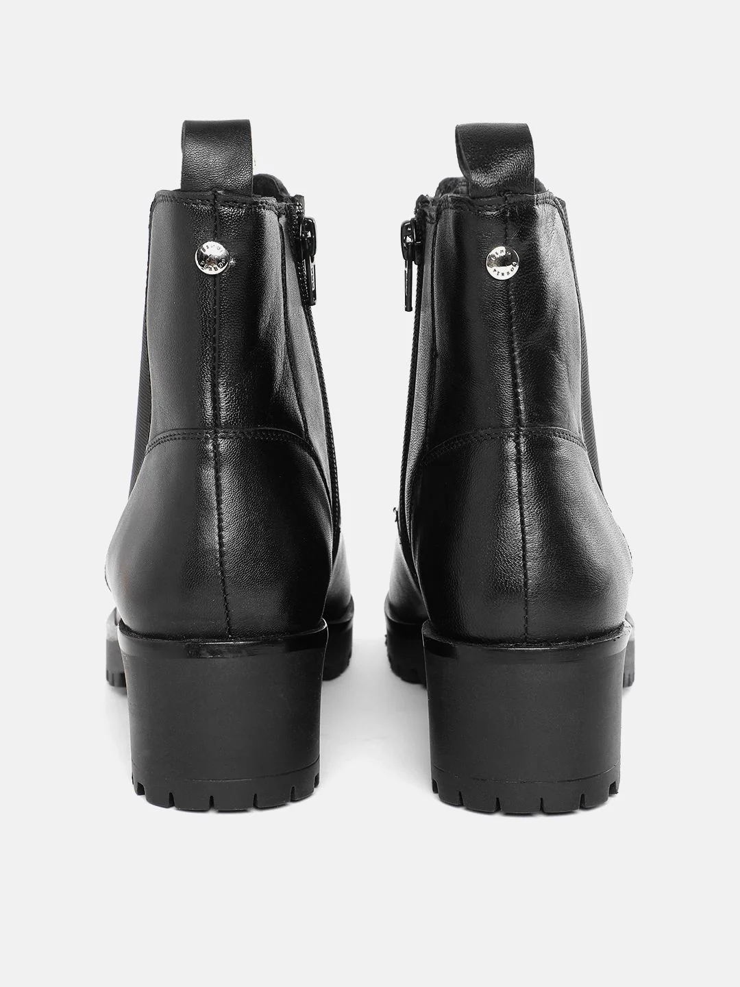 Lino Perros Women Mid-Top Block Heels Regular Boots - Image 5