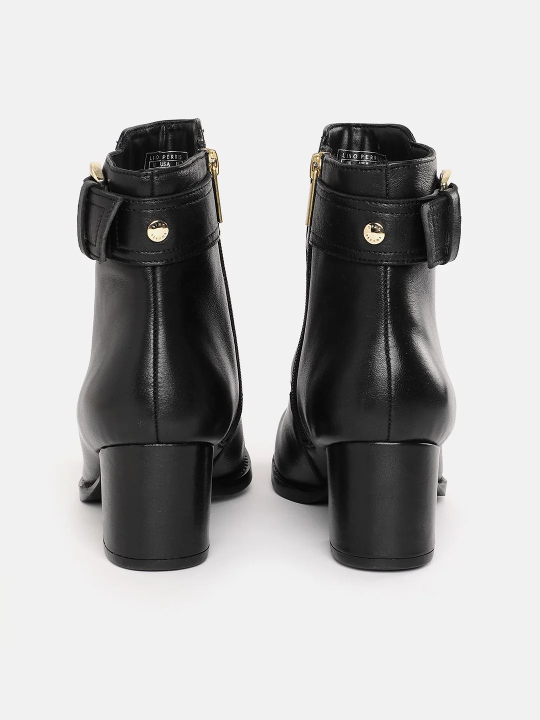 Lino Perros Women Mid-Top Buckle Detailing Block Heel Boots - Image 5
