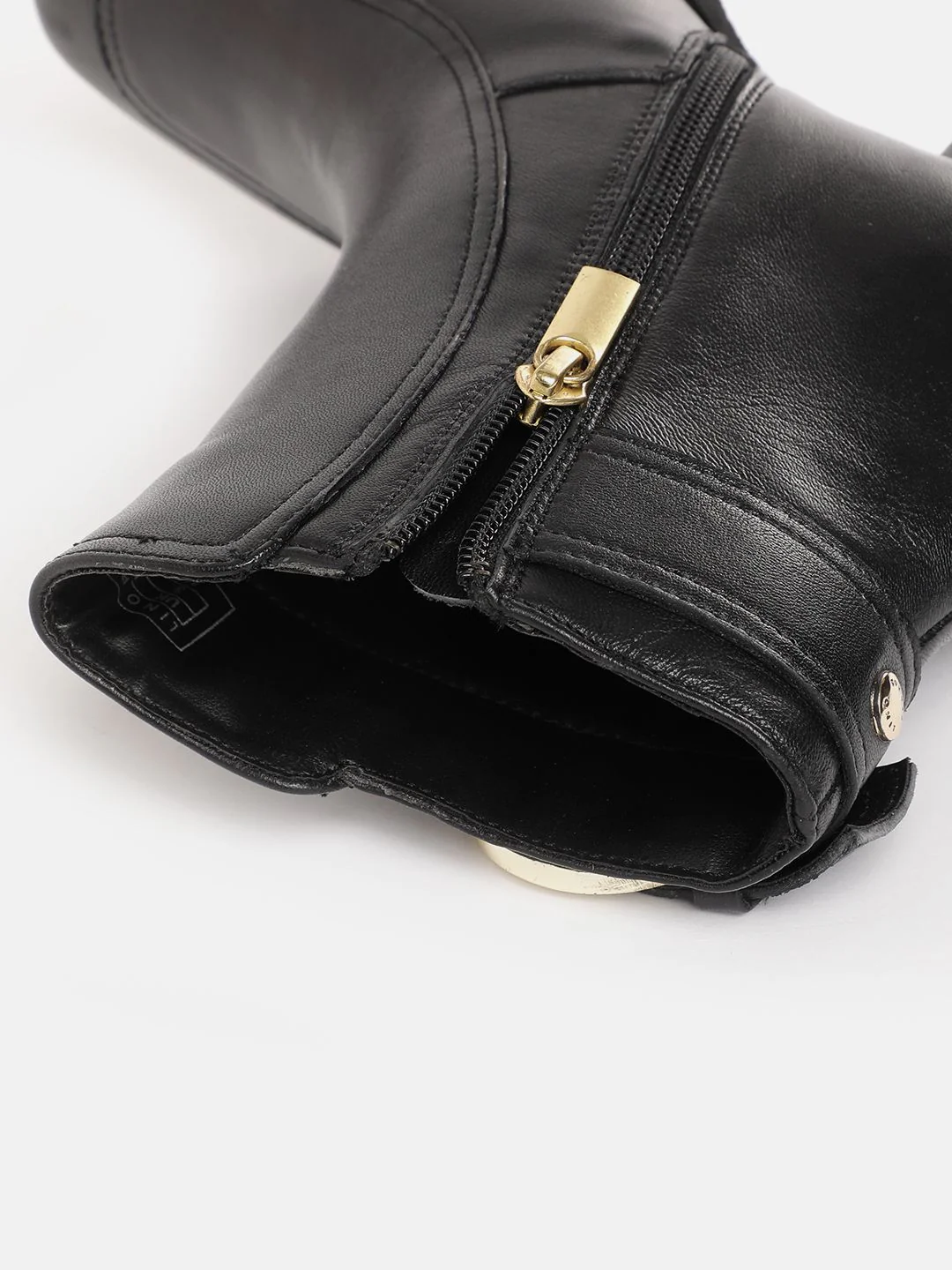 Lino Perros Women Mid-Top Buckle Detailing Block Heel Boots - Image 6