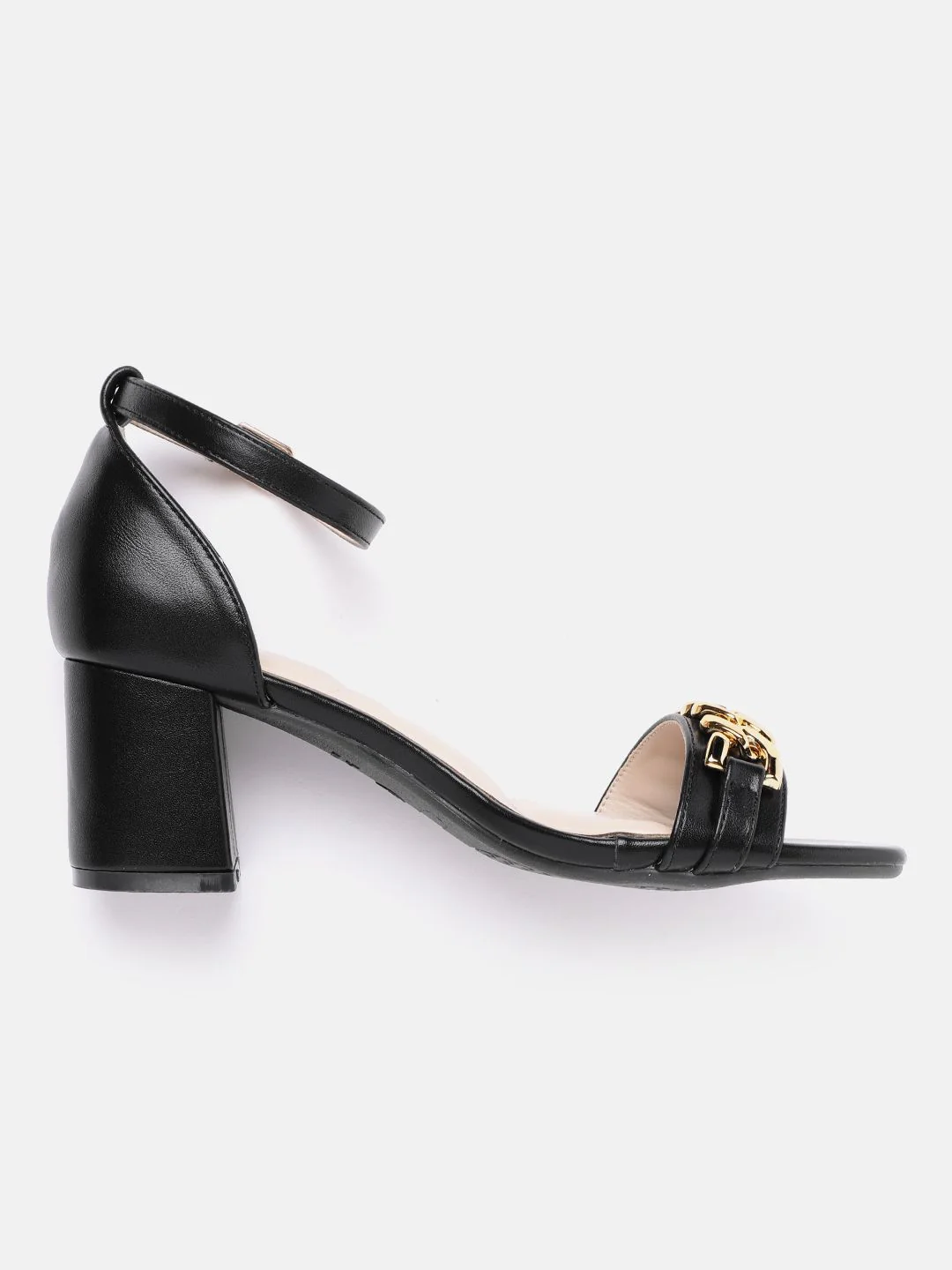 Lino Perros Women Mid-Top Chain Detail Block Heels - Image 2
