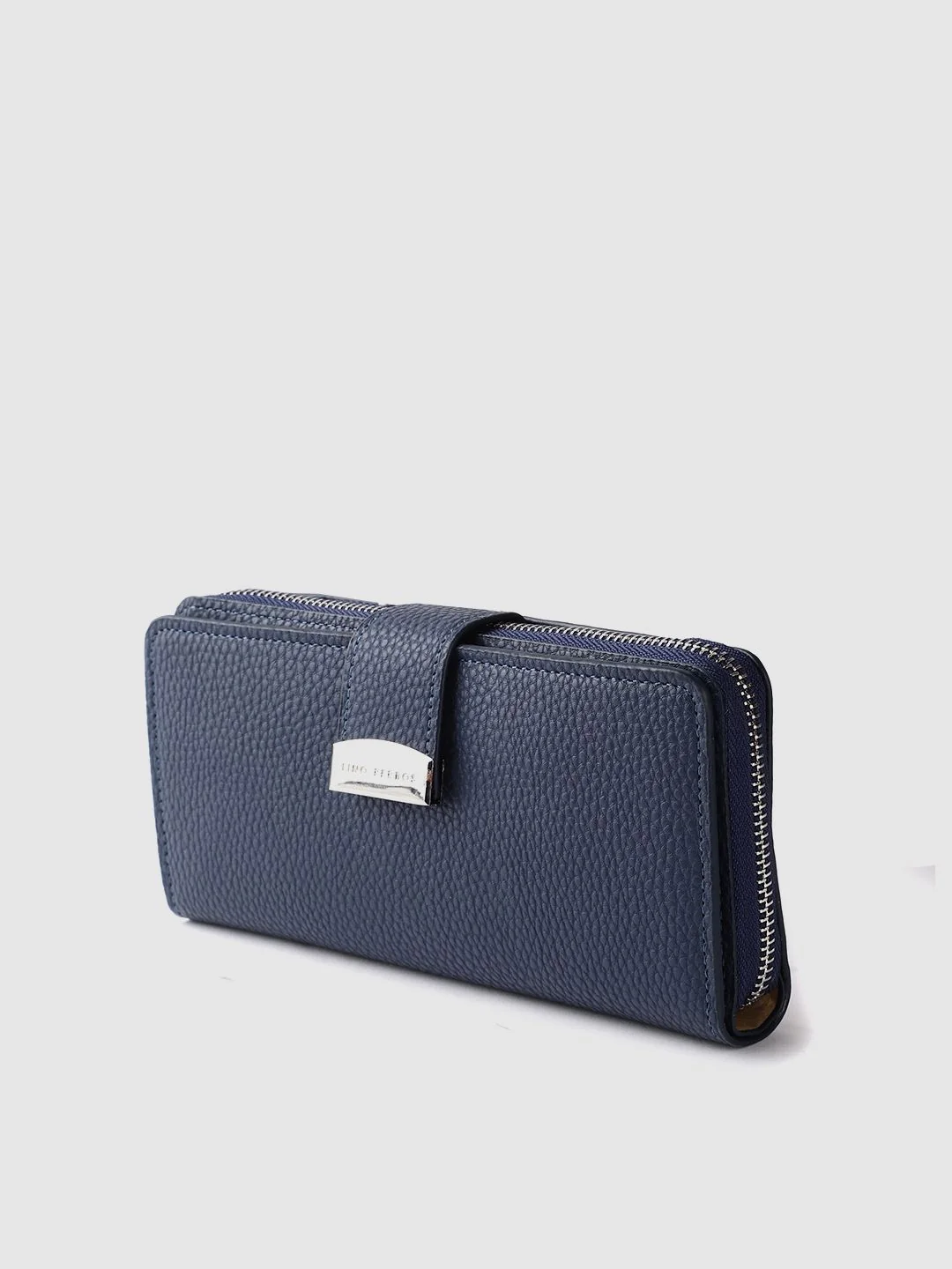 Lino Perros Women Navy Blue Two Fold Wallet - Image 2