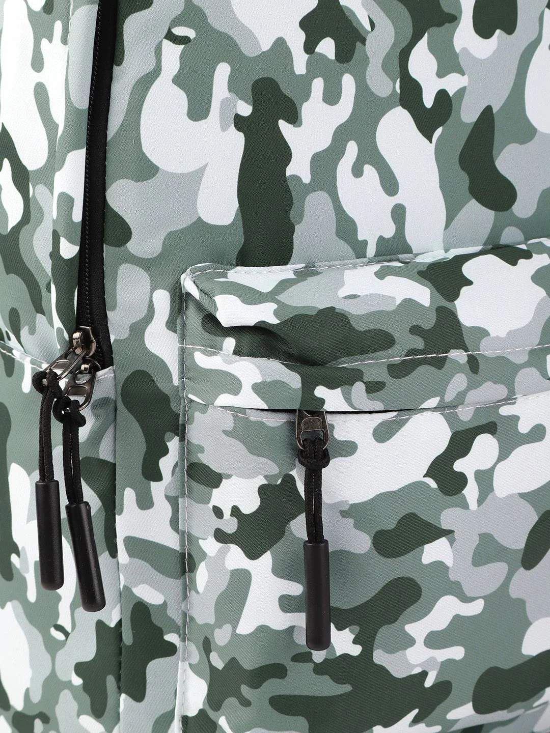 Lino Perros Women Olive Green & White Camouflage Print Laptop Backpack - Image 4
