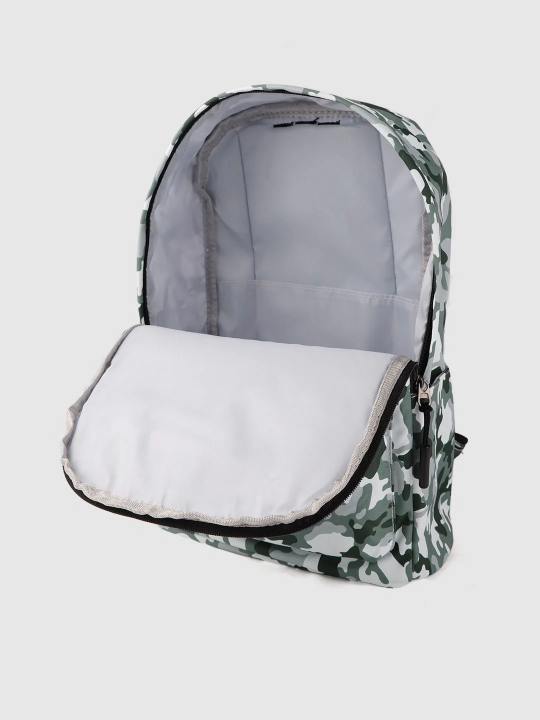 Lino Perros Women Olive Green & White Camouflage Print Laptop Backpack - Image 5