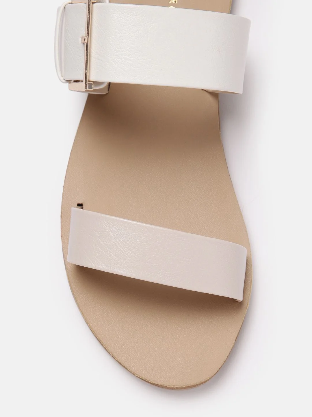 Lino Perros Women Open Toe Flats with Buckle Detail - Image 4
