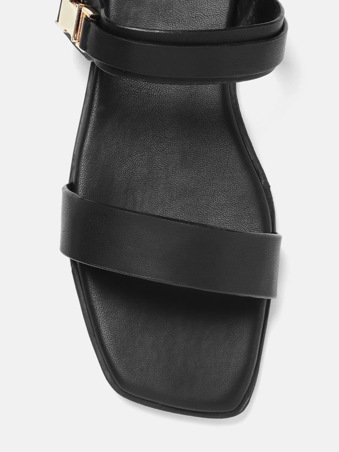 Lino Perros Women Open Toe Flats with Buckle Detail - Image 4