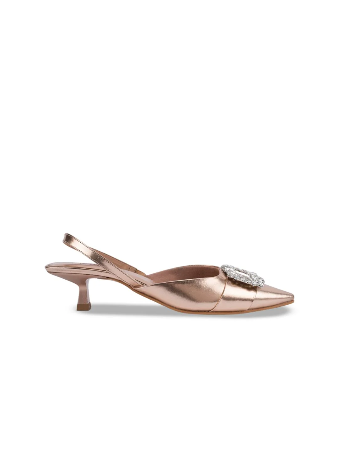 Lino Perros Women Pointed Toe Kitten Pumps - Image 3