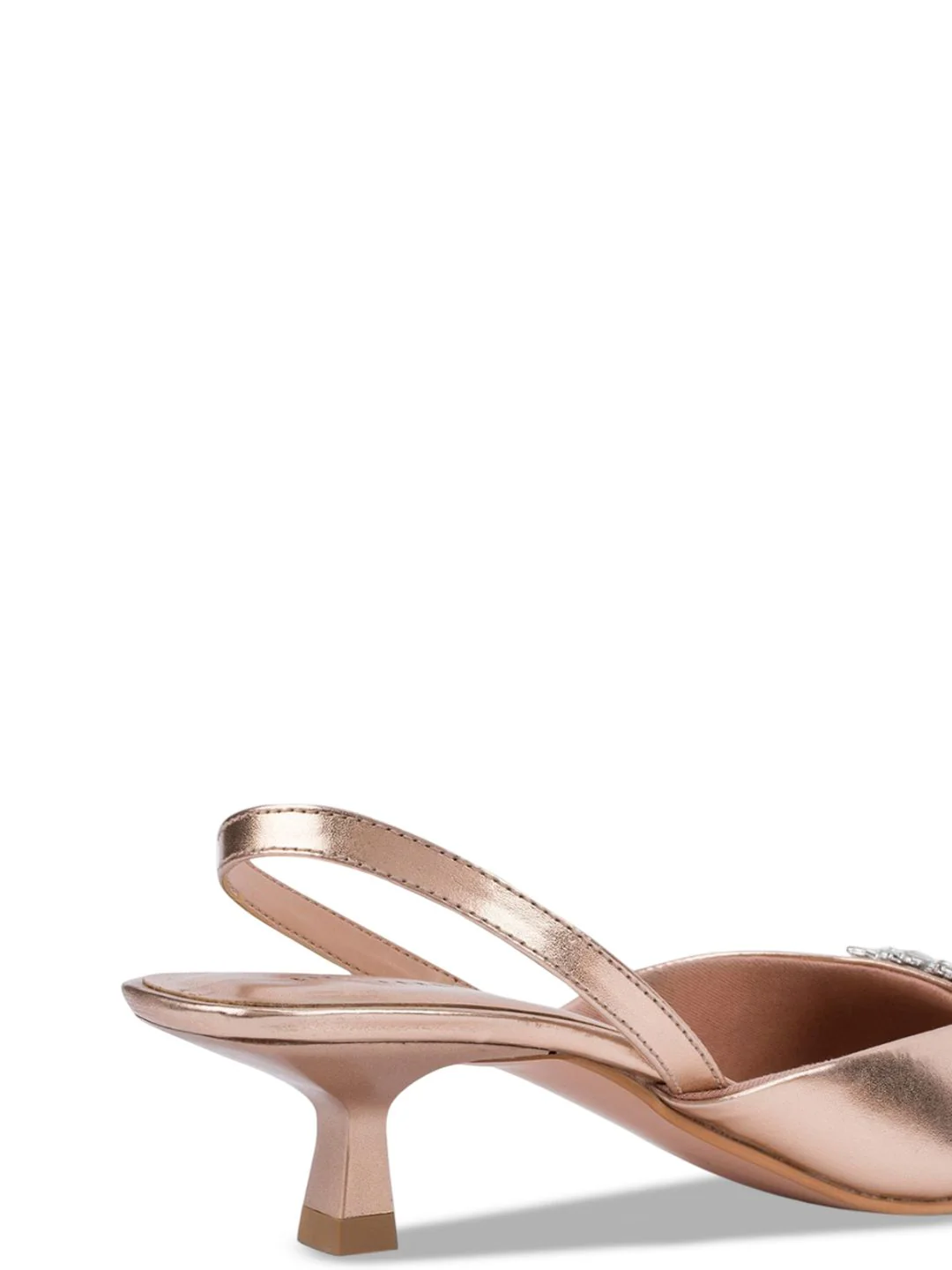 Lino Perros Women Pointed Toe Kitten Pumps - Image 6
