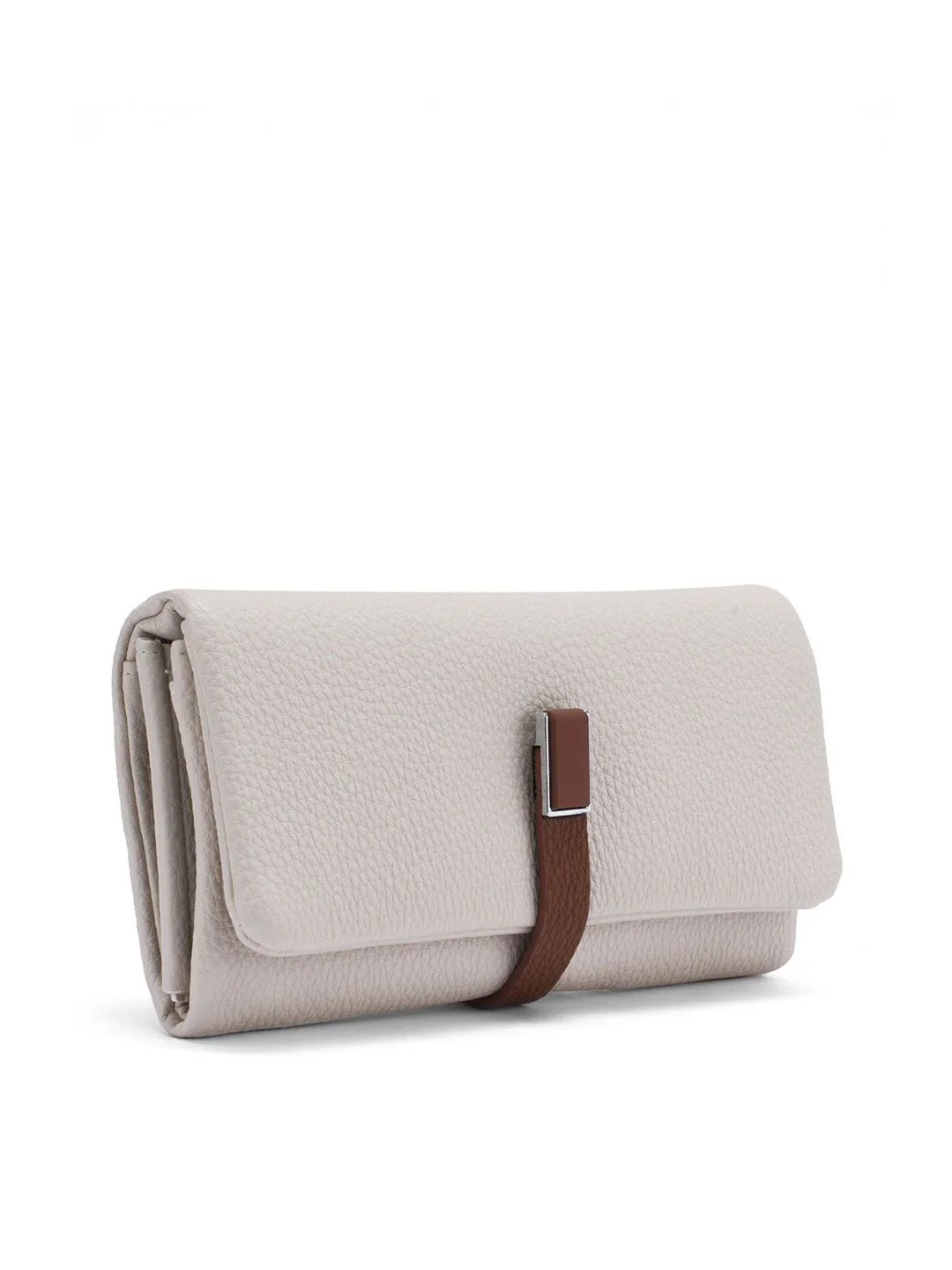 Lino Perros Women Solid Textured Envelope Wallets - Image 3