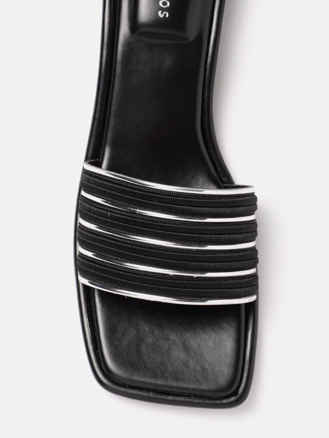 Lino Perros Women Striped Open Toe Flats - Image 4