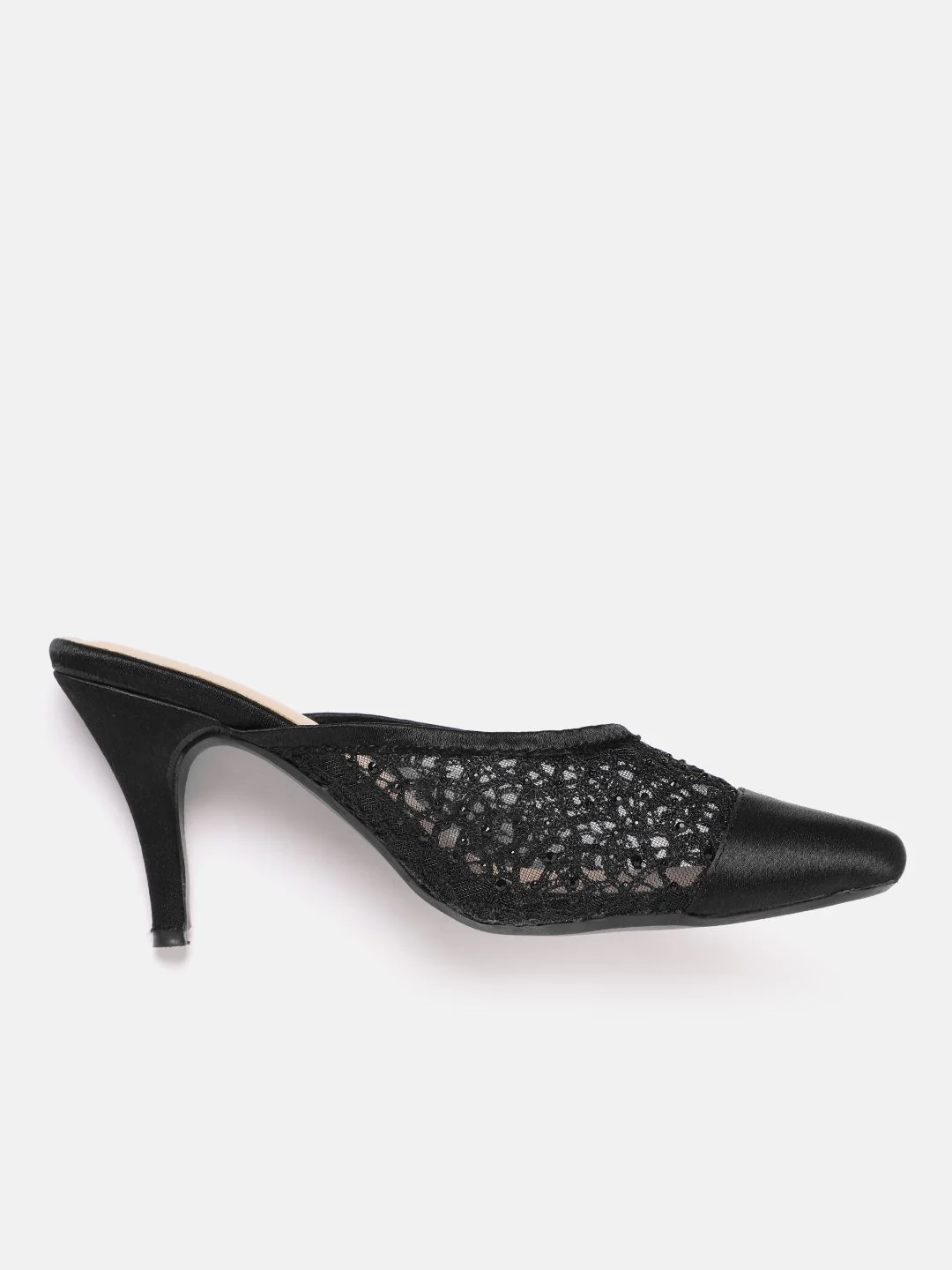 Lino Perros Woven Design Slim Heeled Mules - Image 2