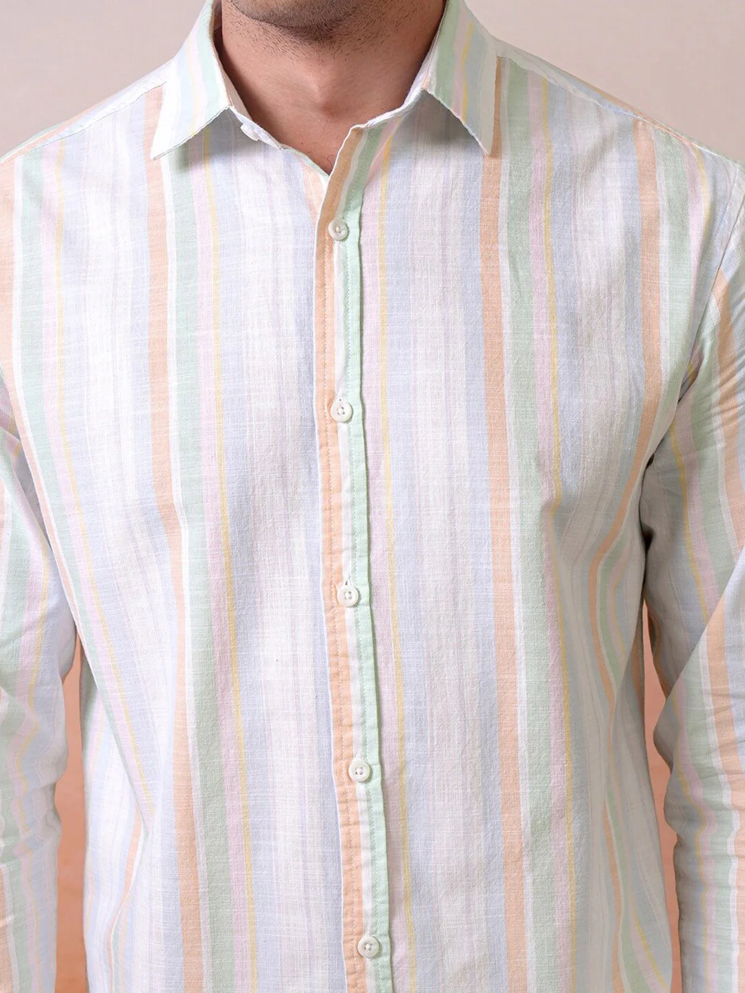 "Locomotive Premium Men Striped Relaxed Shirt" - Image 2