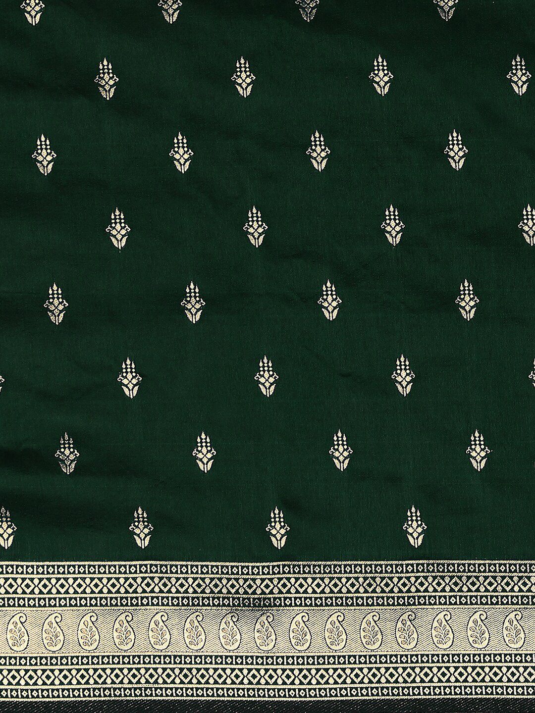 Mitera Ethnic Motifs Woven Design Zari Silk Blend Banarasi Saree - Image 6