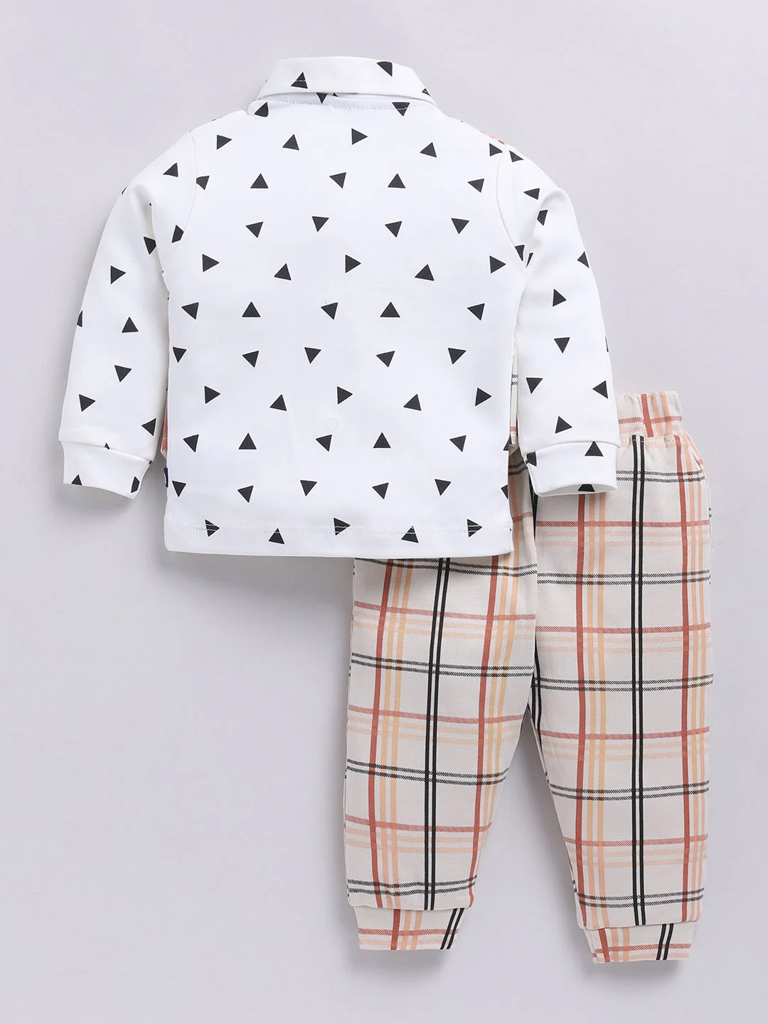 Moms Love Boys Checked Shirt with Trousers - Image 2