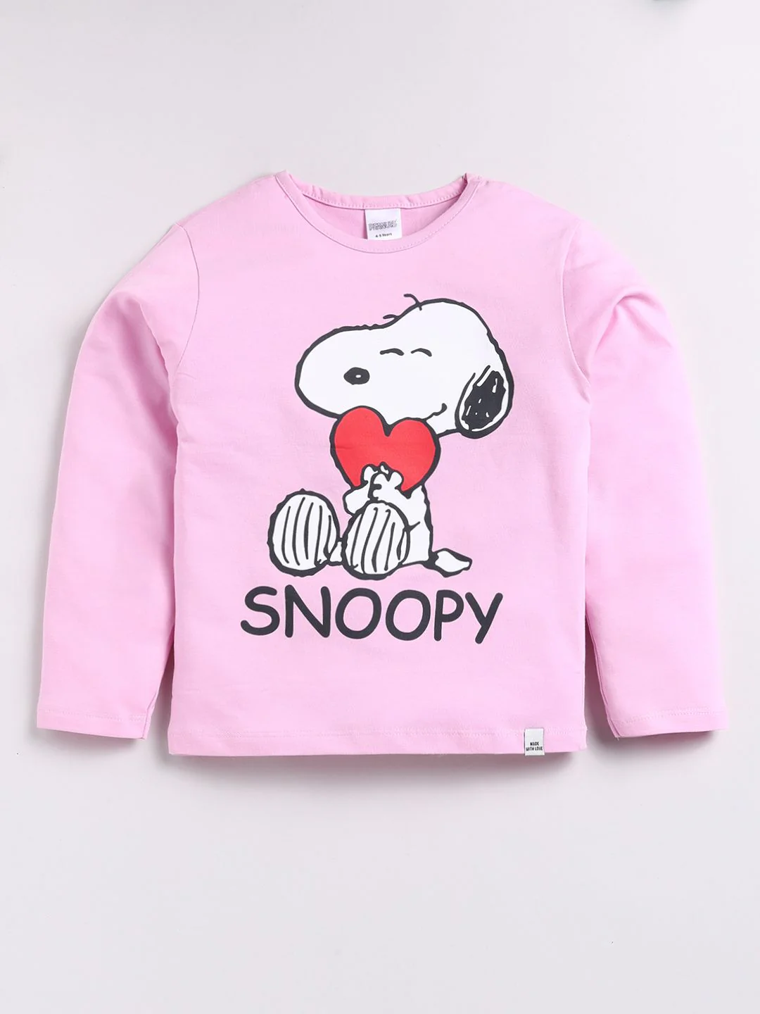 Moms Love Girls Graphic Printed Full Sleeves T-shirt With Joggers - Image 3