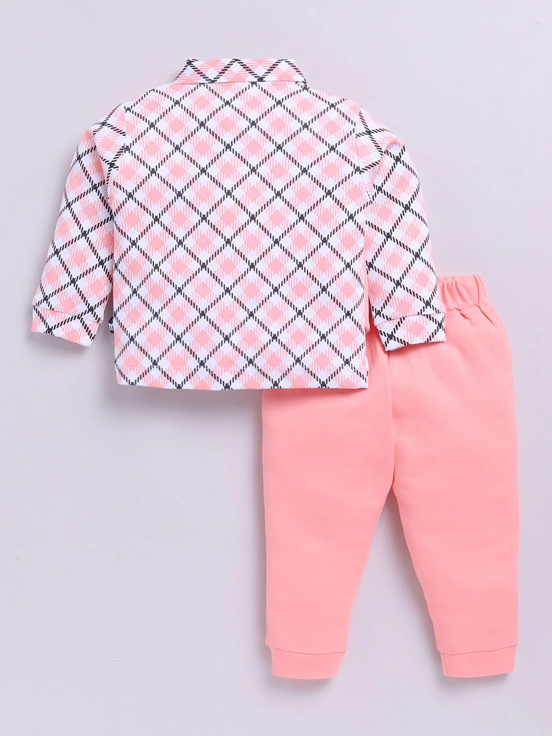 Moms Love Infant Boys Checked Pure Cotton Clothing Set - Image 2