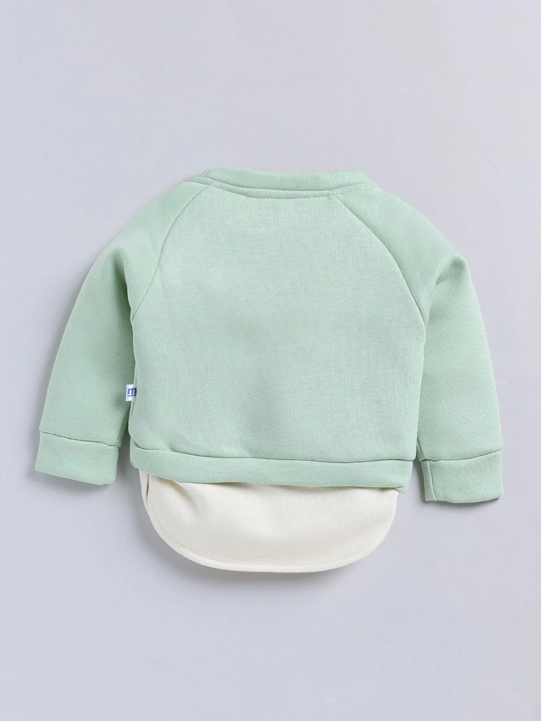 Moms Love Infant Boys Colourblocked Embroidered Sweatshirt - Image 2