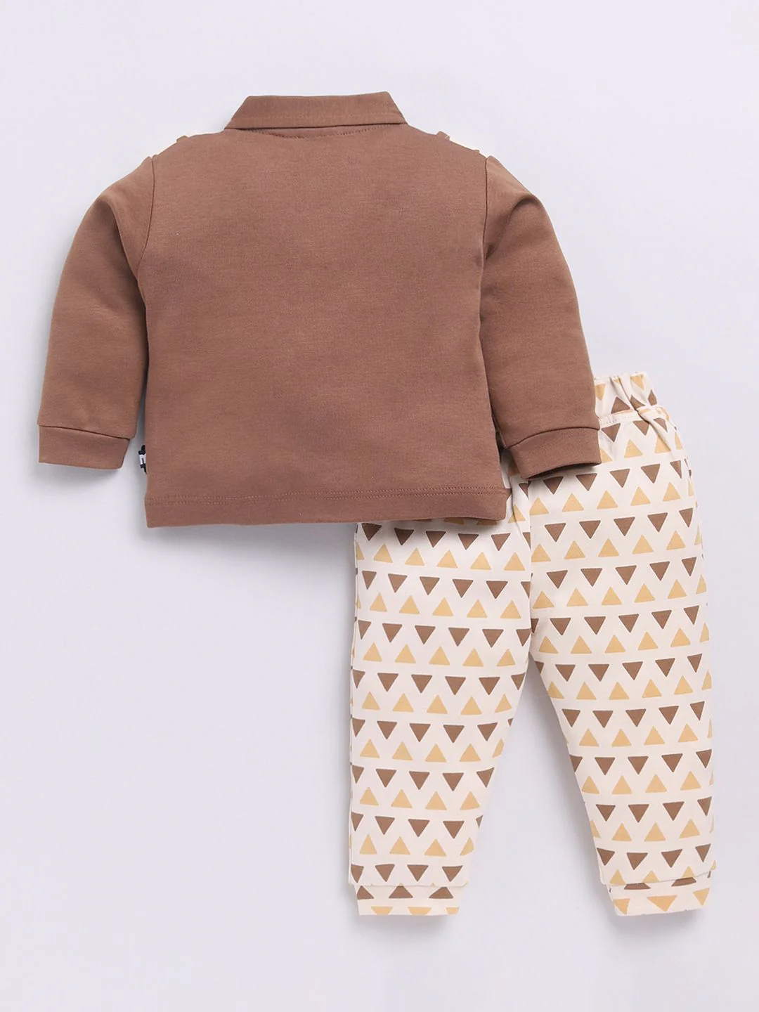 Moms Love Infant Boys Printed Pure Cotton Shirt with Joggers - Image 2