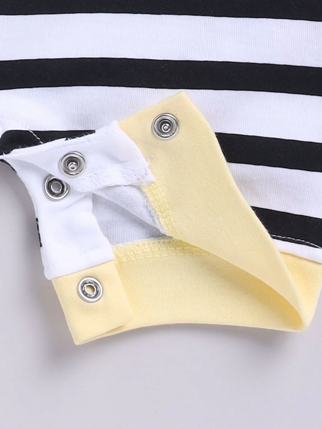 Moms Love Infant Boys Pure Cotton Striped Rompers - Image 5