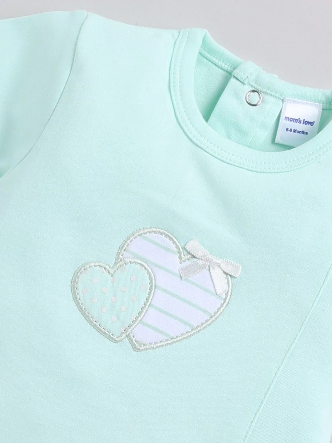 Moms Love Infant Girls Cotton A-Line Dress With Shorts - Image 5