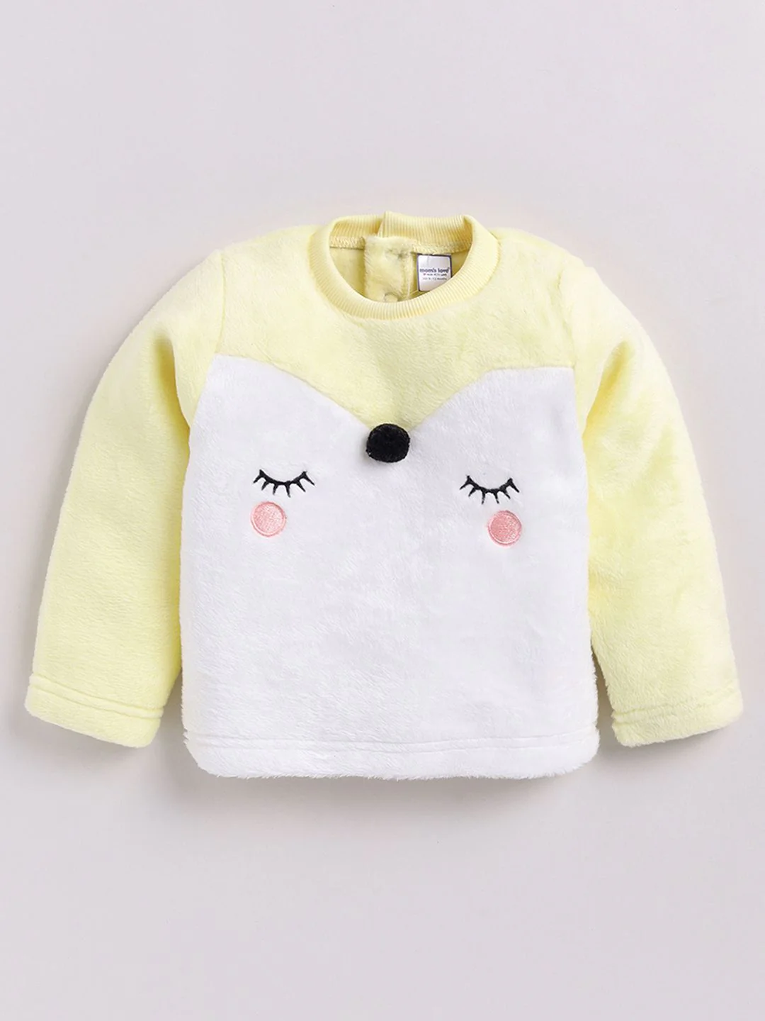 Moms Love Infant Girls Embroidered Pure Cotton Sweatshirt - Image 3