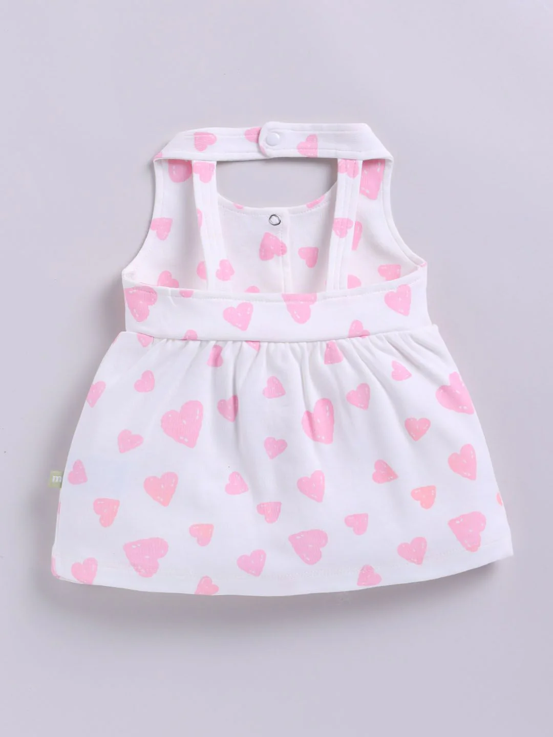 Moms Love Infant Girls Print Pure Cotton Fit & Flare Dress - Image 2
