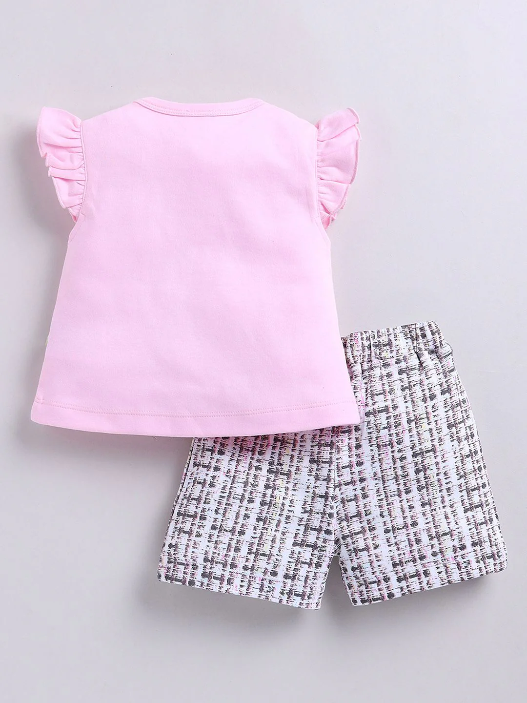 Moms Love Infant Girls Pure Cotton Top with Shorts - Image 3