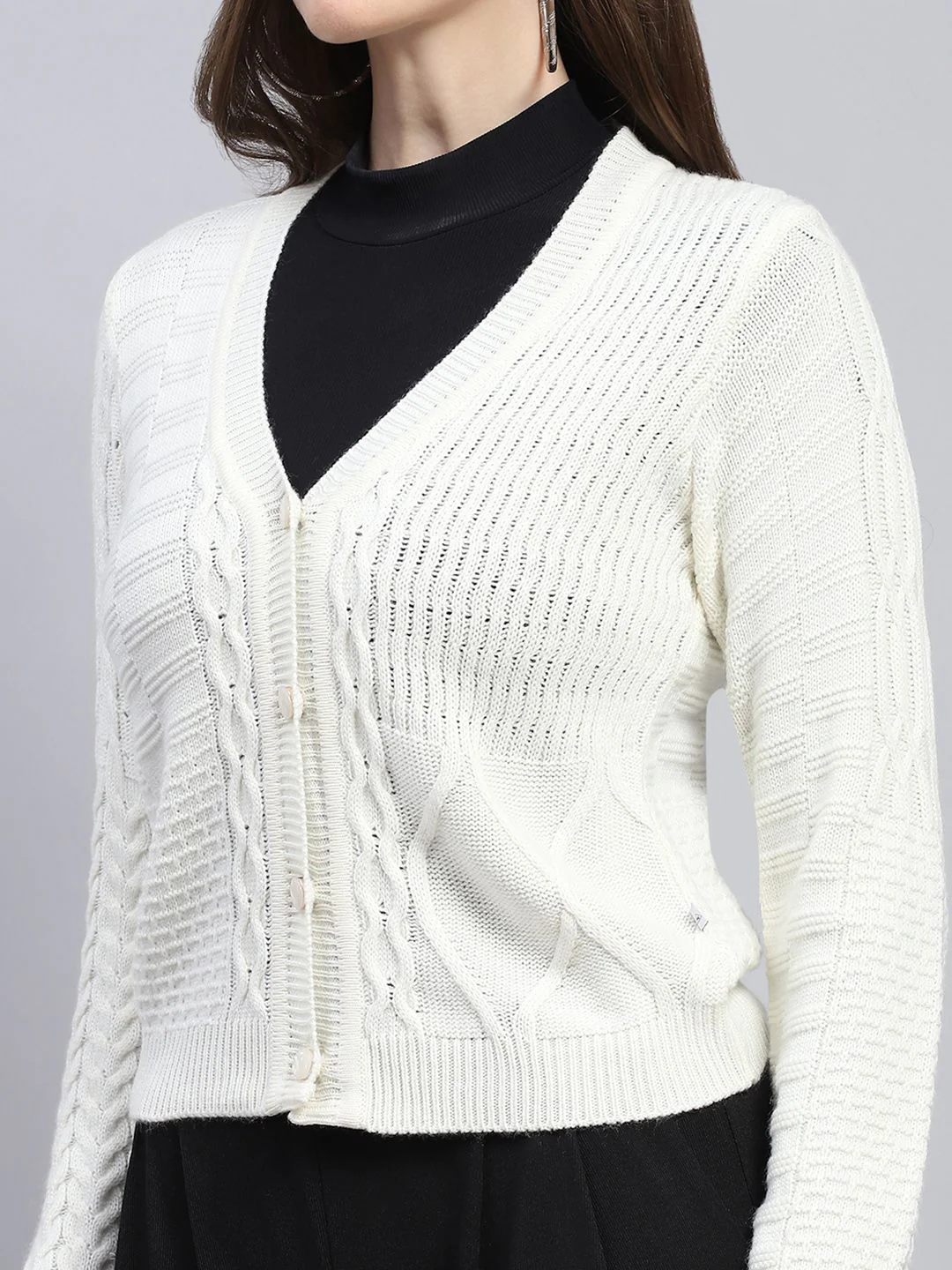 Monte Carlo Cable Knit Cardigan Sweaters - Image 2