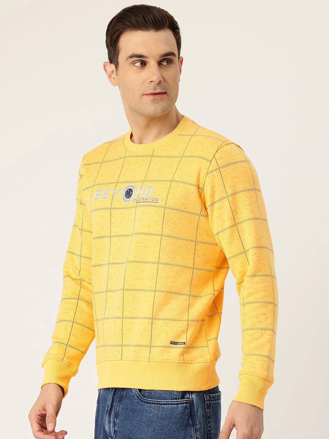 Monte Carlo Checked Pullover Sweatshirt - Image 3
