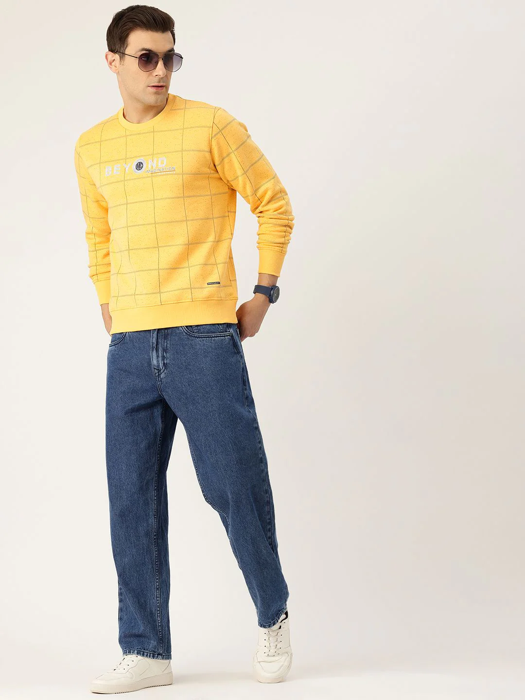 Monte Carlo Checked Pullover Sweatshirt - Image 4