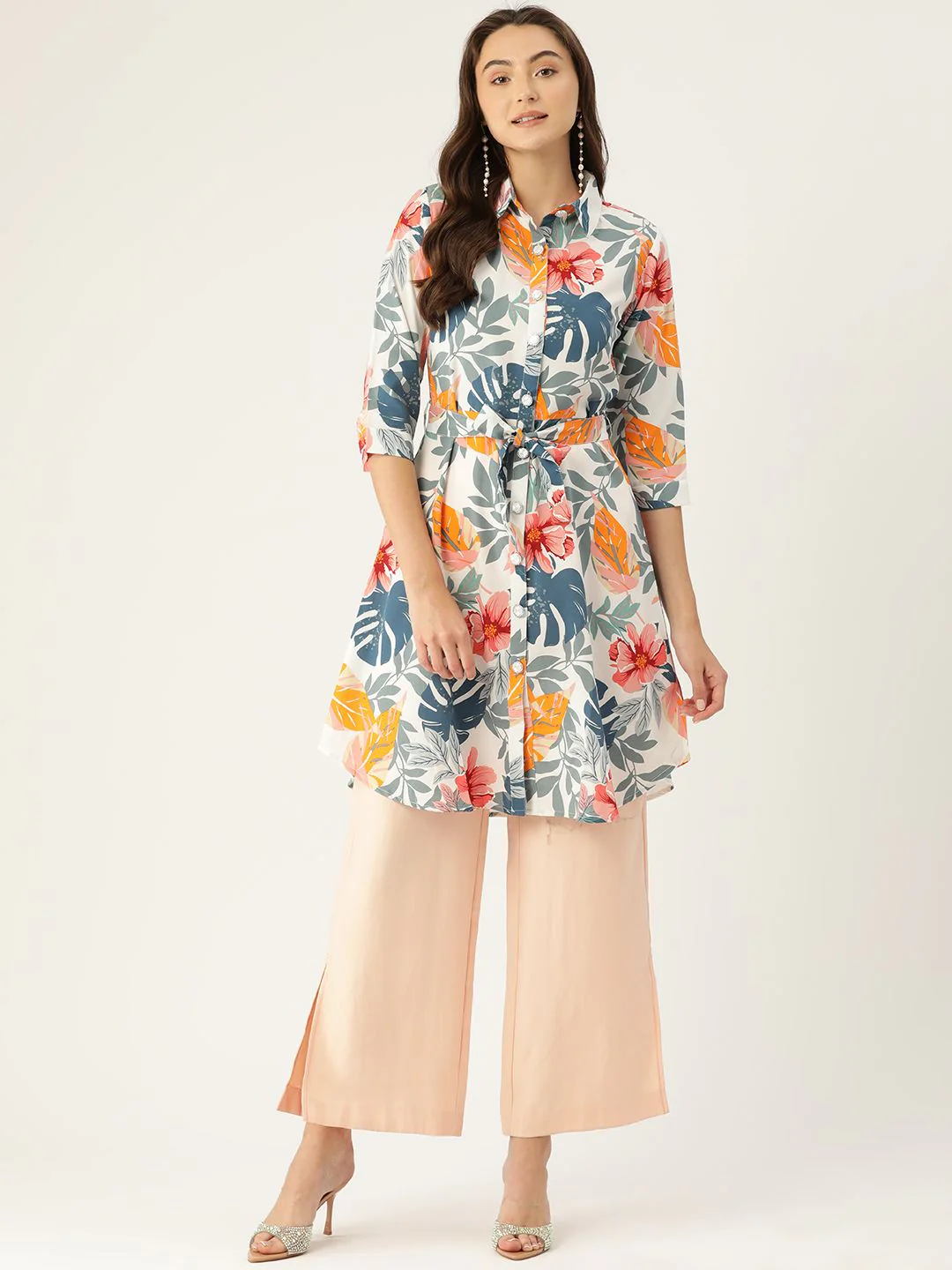 Monte Carlo Floral Printed Kurta
